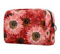 African Daisy - Trousse da donna, per articoli da toeletta da viaggio, grande, pratica borsa organizer con cerniera, Multi, 18.5x7.5x13cm/7.3x3x5.1in, Beauty case