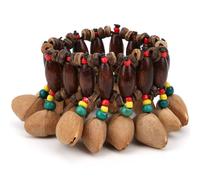 African Drum Bracelet Nut Shell Drum Bracelet Handbell Bracelet African Bracelets African Instruments