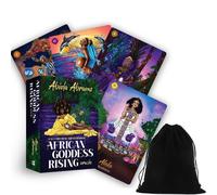 AFRICAN Goddess Rising Oracle Cards Deck E Guidebook Abiola Abrams Con Borsa