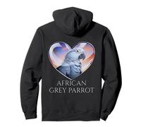 African Grey Parrot Ansia Comfort Bird Felpa con Cappuccio
