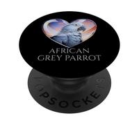 African Grey Parrot Ansia Comfort Bird PopSockets PopGrip Adesivo