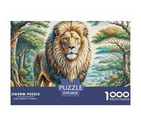 African Lion 1000 Piece Jigsaw Puzzle For Adults Educational Games Stress Relief Puzzle Exercise The Memory of The Brain for Adults And Kids, Age 12 Years Up 38x26cm/1000pcs