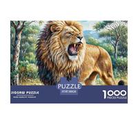 African Lion 1000 Piece Jigsaw Puzzle For Adults Family Challenge Toys Stress Relief Puzzle Exercise The Memory of The Brain For Adults Gifts 38x26cm/1000pcs