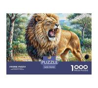 African Lion 1000 Pieces Jigsaw Puzzles For Adults Family Challenge Toys Stress Relieving Entertainment Exercise The Memory of The Brain for The Whole Family, Gifts for Women, Gifts for Men 70x50cm/1