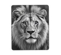 African Lion Black And White Tappetino Scrivania Morbido Mousepad Piccolo Tappetino per Mouse for Ufficio Lavoro Accessori Scrivania 25X30Cm