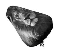 African Lion - Coprisedile per bicicletta, morbido, imbottito, per uomo e donna, comodo, impermeabile, con coulisse, per mountain bike