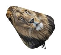African Lion Head - Coprisedile per bicicletta, impermeabile, con coulisse, per pioggia, neve, polvere, città, mountain bike