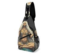 African Magic Space Earth Power Woman Abstract Painting Uomo Donna Sling Bag Piccolo Zaino Monospalla Antifurto Borsa A Tracolla Per Treeking Sportivo Escursionismo