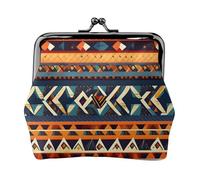 African National Patterns - Portamonete compatto, 11,5 x 10,5 cm, grazioso mini portafoglio con chiusura a bacio, custodia impermeabile