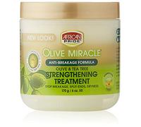 African Pride, crema per capelli idratante Olive Miracle con formulazione anti rottura, confezione da 170 g