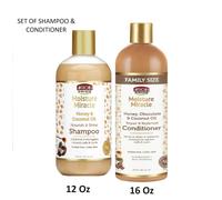 African Pride Idratazione Miracle Miele & Olio di Cocco Shampoo & Balsamo Set