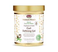 African Pride Moisture Miracle Hydrate & Hold Curl Defining Gel per capelli ricci e ricci, controlla l'effetto crespo, idrata, definisce bobine e ricci, senza fiocchi, 510 g