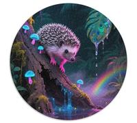 African Pygmy Hedgehog 1000 Tessere Animal Puzzle Circolare Divertimento Esclusiva Amazon Regalo Per Adulti E Bambini Da 14 Anni E Più 1000pcs (67.5x67.5cm)