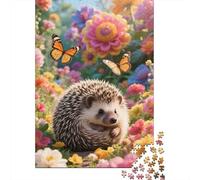 African Pygmy Hedgehog Jigsaw for Adults 1000 Piece Brainteasing Puzzle Education Gifts for Men High- Difficulty 1000pcs (75x50cm)