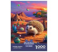African Pygmy Hedgehog Jigsaw Puzzle Impossibili 1000 Pezzi Decorazione Per La Casa. Giochi Rilassamento E Intelligence Per Adulti E Ragazzi Da 14 Anni 38x26cm/1000pcs