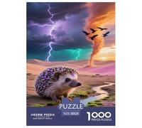 African Pygmy Hedgehog Jigsaw Puzzle Impossibili 1000 Pezzi Decorazione Per La Casa. Rilassamento E Intelligence Per Adulti E Ragazzi Da 14 Anni 38x26cm/1000pcs
