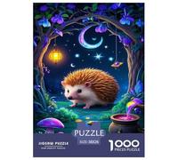 African Pygmy Hedgehog Jigsaw Puzzle Impossibili 1000Pcs Decorazione Per La Casa. Giochi Rilassamento E Intelligence Per Adulti E Ragazzi Da 14 Anni 38x26cm/1000pcs
