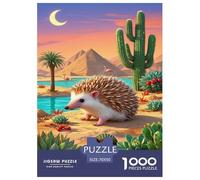 African Pygmy Hedgehog Jigsaw Puzzle Impossibili 1000Pcs Decorazione Per La Casa. Rilassamento E Intelligence Per Adulti E Ragazzi Da 14 Anni 70x50cm/1000pcs