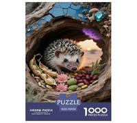 African Pygmy Hedgehog Jigsaw Puzzle Impossibili 1000Pcs Decorazione Per La Casa. Rilassamento E Intelligence Per Adulti E Ragazzi Da 14 Anni 70x50cm/1000pcs