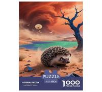 African Pygmy Hedgehog Jigsaw Puzzle Impossible 1000 Pezzi Decorazione Per La Casa. Rilassamento E Intelligence Per Adulti E Ragazzi Da 14 Anni 38x26cm/1000pcs