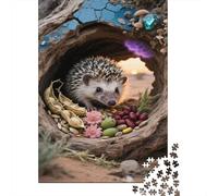 African Pygmy Hedgehog Puzzle Sfidare 1000 Pezzi Adulti E Ragazzi ArtePuzzle Decorazione Della Casa Regalo 1000pcs (75x50cm)