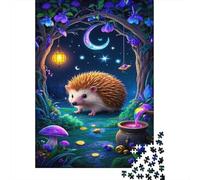 African Pygmy Hedgehog Puzzle Sfidare 1000 Puzzle Adulti E Ragazzi ArtePuzzle Decorazione Della Casa Idea Regalo Uomo E Donna 1000pcs (75x50cm)