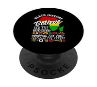 African Roots Black History Crede Raggiungere il futuro passato PopSockets PopGrip Adesivo