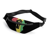 African Roots - Marsupio a tracolla con stampa di potere nero, alla moda, con cinghia regolabile, per uomo e donna, da viaggio, Stile:, 36*15cm, MHXYZHW