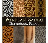 African Safari Scrapbook Paper: 20 Double-Sided Sheets Featuring Realistic Animal Skin for Scrapbooking, Mixed Media Art, Junk Journals, Crafting Projects, Origami, and More | Premium Color