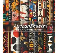 African Safari Scrapbook Paper Collection 8.5 x 8.5 Inches: 20 Unique Double-Sided Designs for Scrapbooking, Journaling, Card Making & Origami