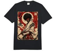 African Samurai Japanese Warrior Anime Katana Ronin Comfort Colors Adult Heavyweight T-Shirt