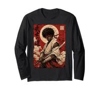 African Samurai Japanese Warrior Anime Katana Ronin Maglia a Manica