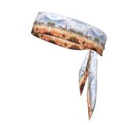African Savanna Giraffe Sports Head Tie. Comodo, traspirante, alla moda, unisex, adatto per corsa, yoga, fitness e altri sport.