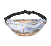 African Savanna Giraffe Travel crossbody marsupio adatto per sport, corsa, ciclismo, viaggi, pesca ragazzi grande marsupio