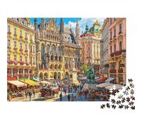 African Savanna Jigsaw Puzzles 1000 Pieces Recyclable Material Wildlife Migration Senior Puzzles Gioco Educativo Rilassamento Parent Child Accessori per Gioco 38x26cm/1000pcs