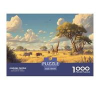African Savanna Puzzle Giochi 1000 Pezzi Per Adulti E Ragazzi Arte Interesting Puzzle Adulti Idea Regalo Per 70x50cm/1000pcs