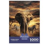 African Savanna Puzzle Impossible 1000 Pezzi Interesting Decorazione Per La Casa. Rilassamento E Intelligence Per Adulti E Bambini Da 12 Anni 70x50cm/1000pcs