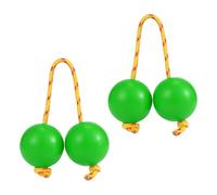 African Shaker, Rhythmic Ball, 2-Pair Abs Kashaka Instrument, Double Gourd Hand Percussion Balls, Music Egg Maker For Parties, Weddings, Performances, Dance, Kids, 1.97 Inches