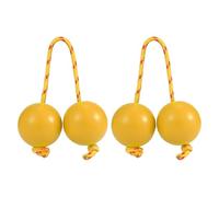 African Shaker, Rhythmic Ball, 2-Pair Abs Kashaka Instrument, Double Gourd Hand Percussion Balls, Music Egg Maker For Parties, Weddings, Performances, Dance, Kids, 1.97 Inches