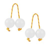 African Shaker, Rhythmic Ball, 2-Pair Abs Kashaka strumento, Double Gourd Hand Percussion Balls, Music Egg Maker for Parties, Weddings, Performance, Dance, Kids, 1.97 inch