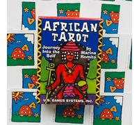 African Tarot Mini Mazzo 78 Carte Guida - Hardcover US GAMES
