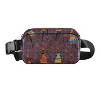 African Woman Purple Fanny Pack Donne Impermeabile Hip Pack Cintura Marsupio Carino Cross Body Marsupio Donna Africana Viola, 20,3 x 13,5 x 5,8 cm, Divertente Carino, Donna Africana Viola, 20,3 x 13,5