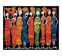 Africane. Disegno in velluto da colorare grande 47*35 Colorvelvet con set di pennarelli Carioca. 8024238987072