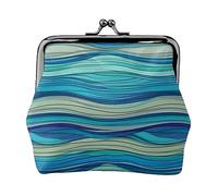 Africano A Righe Stampato Moneta Borsa Per Le Donne Del Raccoglitore Della Borsa Del Raccoglitore Dell'unità di elaborazione, Motivo a righe ocean, Taglia unica, Vintage