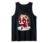 Africano, Americano, Santa, Ballare, con, Signora Claus per Natale Canotta