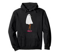 Africano Fantasma Halloween Calze a Rete Gambe Ghoul Raccapricciante Felpa con Cappuccio