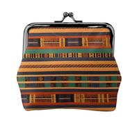 Africano tessitura stampa squisita bacio blocco portafoglio compatto versatile donna portamonete piccolo sacchetto con cerniera