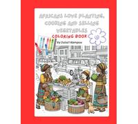 Africans love planting , cooking and selling vegetables coloring book