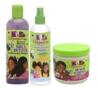 Africa's Best Ultimate Moisture - Set di 3 shampoo idratante per bambini al burro di karitè, 355 ml, districante 2 in 1, 355 ml, balsamo nutriente arricchito con proteine per capelli, 426 g