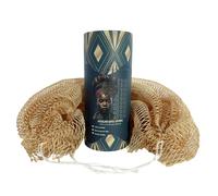 Afriki African Net Sponge Autentico Afoliante Sponge Sponge Black Black Possied Back Scrubber 45 pollici Long per la pelle normale a sensibile per l'
